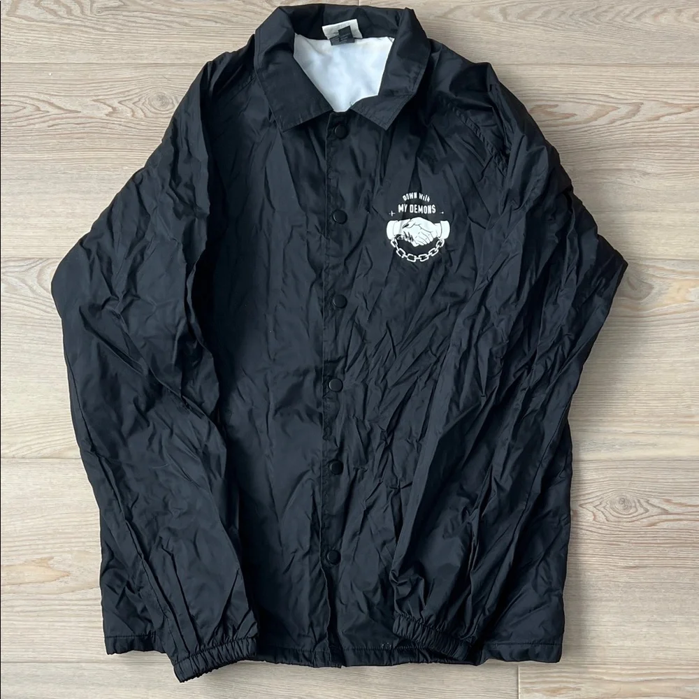 Sketchy Tank Black Bomber Jacket - Picture 2 of 3